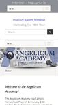 Mobile Screenshot of angelicum.net
